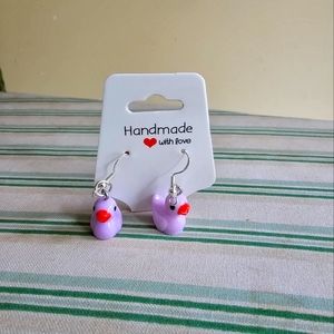Duck earrings